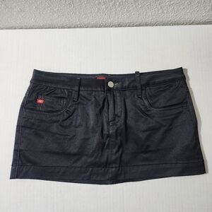 Miss Sixty Vintage Y2K Black Mini Skirt with Built-In Shorts Size M